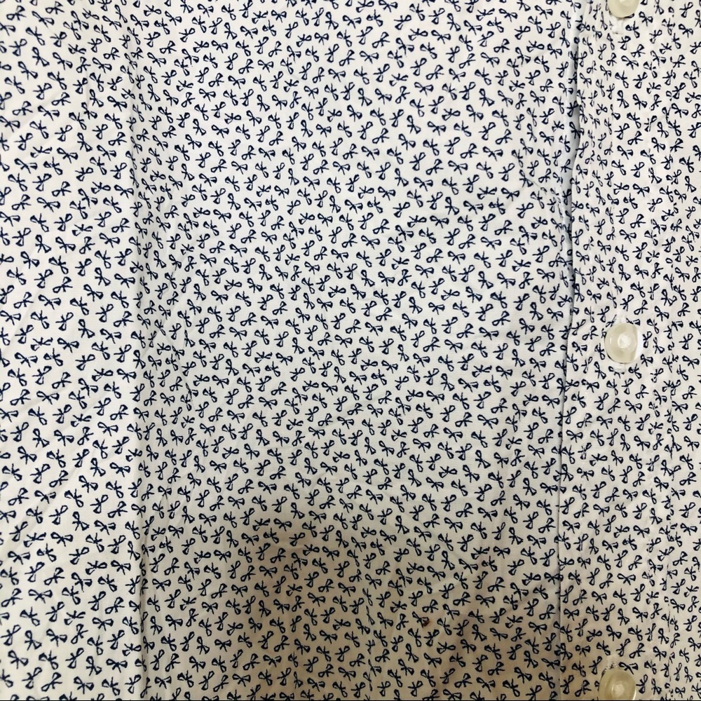 Frank And Eileen Tiny Bow Print Button Up Shirt - image 8